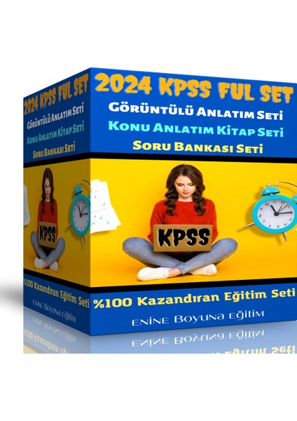 Enine Boyuna Eğitim KPSS 2026 Kazandıran Ful Set modelleri