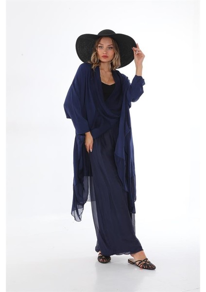 Italyan Ipek Detaylı Oversize Kap Bluz- Wes Pantolon Takım fiyatları