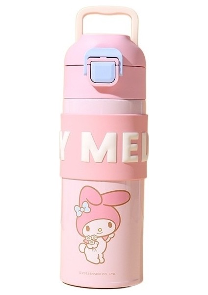 Taşınabilir El Sanrio Termos Bardak Kuromi Melody Büyük Kulaklı Köpek Karikatür Paslanmaz Çelik Termos Bardak (Yurt Dışından)