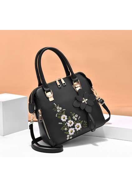 Bayanlar Işlemeli Çanta Basit Omuz Messenger Çanta (Yurt Dışından) fırsatları