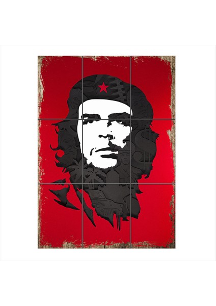 Ernesto Che Guevara 9 Parça Puzzle Tablo