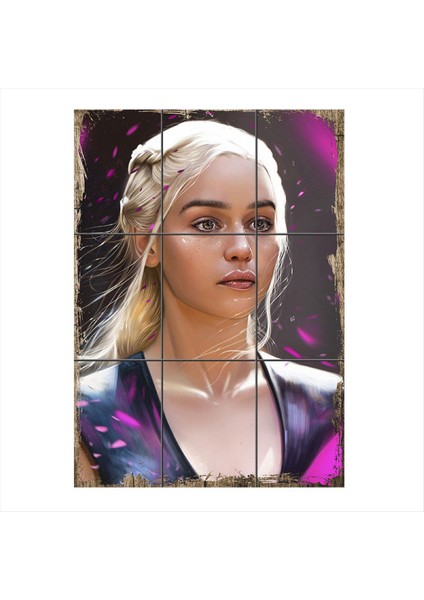 Game Of Trons Targaryen Mdf 9 Parça Puzzle Tablo