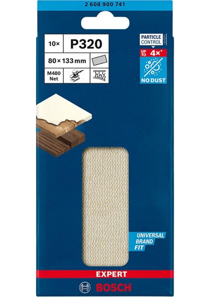 M480 80X133 mm 320 Kum Elek Telli Ağ Zımpara 2608900741 fiyatları