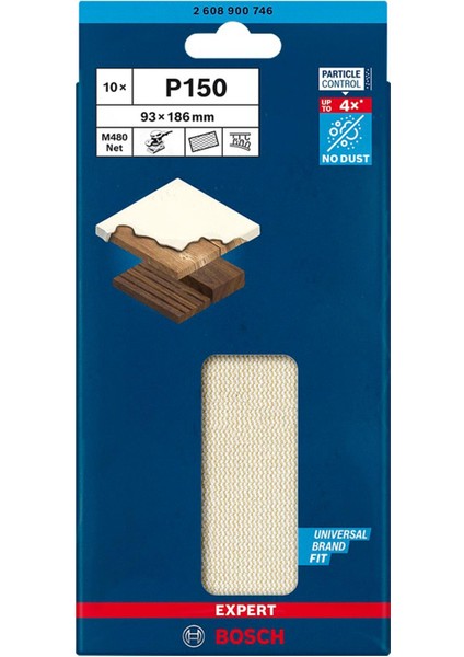 M480 93X186 mm 150 Kum Elek Telli Ağ Zımpara 2608900746 fiyatları
