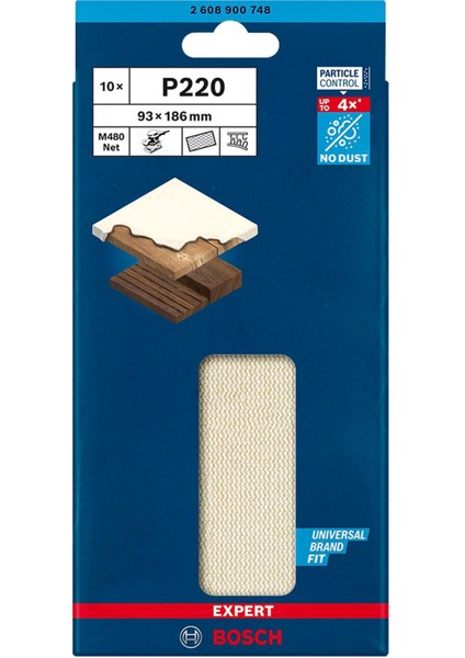 M480 93X186 mm 220 Kum Elek Telli Ağ Zımpara 2608900748 fiyatları