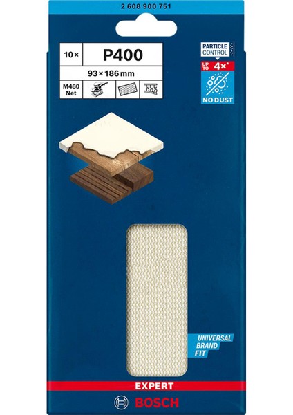 M480 93X186 mm 400 Kum Elek Telli Ağ Zımpara 2608900751 fiyatları