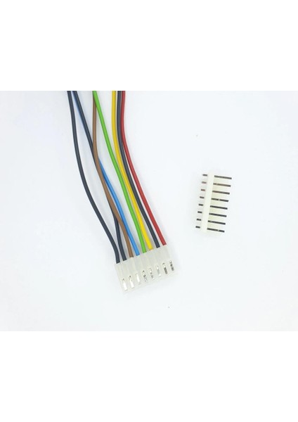 Sanec 5,08MM 8 Pin Kablolu Konnektör Takım 20CM - 2,50MM - Çift Taraflı