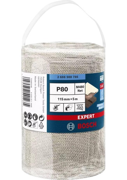 M480 115 mm 80 Kum Cırtlı Rulo Elek Telli Ağ Zımpara 2608900785 modelleri