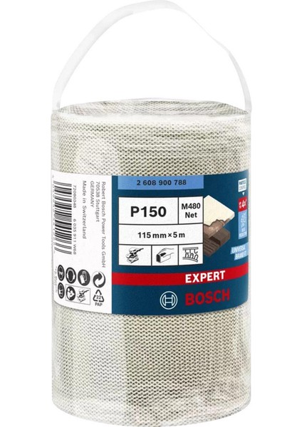 M480 115 mm 150 Kum Cırtlı Rulo Elek Telli Ağ Zımpara 2608900788 modelleri