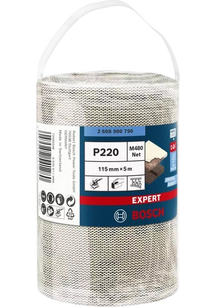 M480 115 mm 220 Kum Cırtlı Rulo Elek Telli Ağ Zımpara 2608900790 modelleri