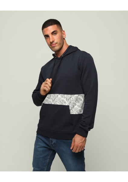 Owut Collection Erkek Regular Fit Uzun Kollu Bisiklet Yaka Baskılı Pamuklu Sweatshirt