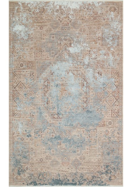 La Paz Lpz 03 Grey Modern Desenli Yumuşak Dokulu Yüksek Kaliteli Sık Dokuma 120 Tarak Ipek Halı