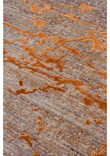 La Paz Lpz 01 Copper Modern Desenli Yumuşak Dokulu Yüksek Kaliteli Sık Dokuma 120 Tarak Ipek Halı fırsatları