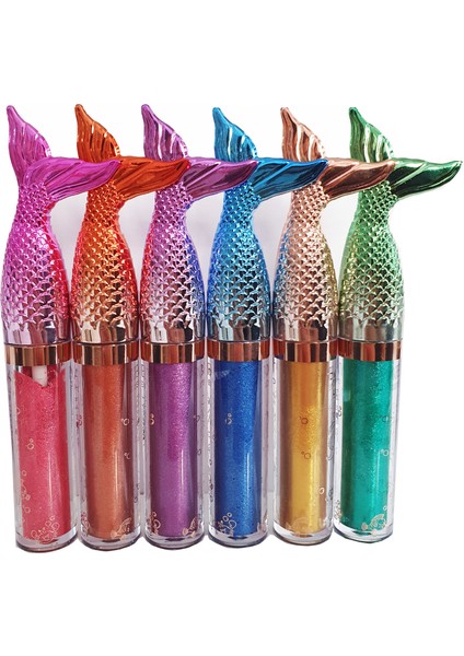 6' lı Renkli Balık Desenli Liquid Eyeshadow Göz Farı modelleri