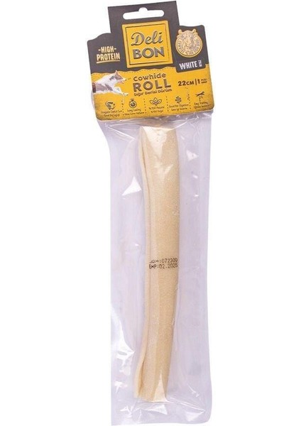 Beyaz El Işi Sığır Derisi Dürüm Kemik 22 cm