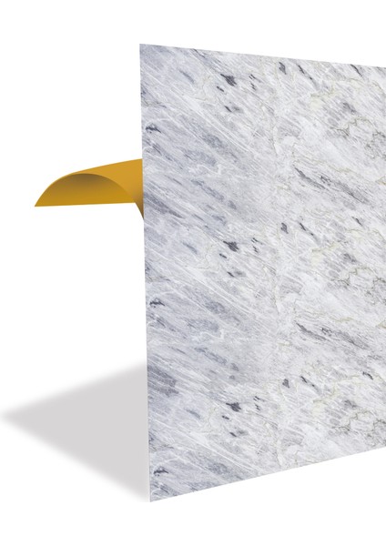 Kendinden Yapışkanlı Gri Dalgalı Desenli Pvc Panel 41X62 cm (4 Adet) 1 M²