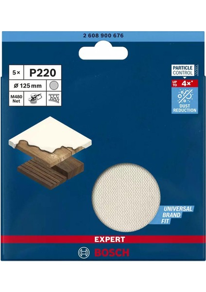 Expert M480 Ağ Zımpara 125 mm 220 Kum 5 li 2.608.900.676 modelleri