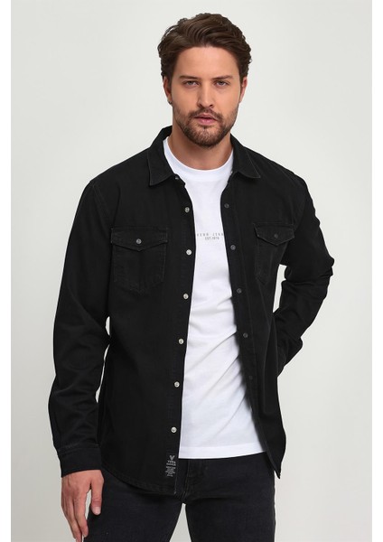 Erkek Austin Black Slim Fit Jean Gömlek indirimleri