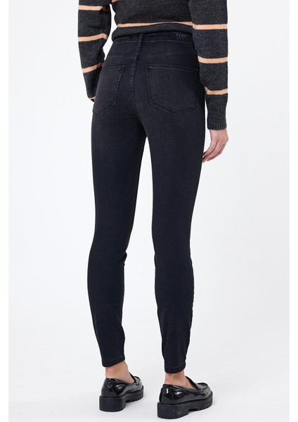 Kadın Holly Black Ekstra Yüksek Bel Skinny Jean Pantolon fırsatları