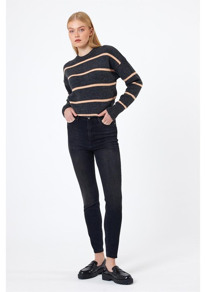 Kadın Holly Black Ekstra Yüksek Bel Skinny Jean Pantolon indirimleri