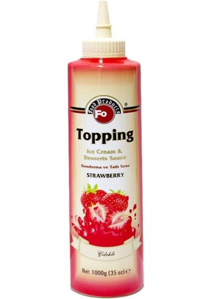 Topping Çilekli Dondurma ve Tatlı Sosu 1 Kg