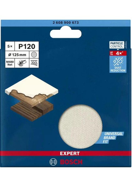 Expert M480 Ağ Zımpara 125 mm 120 Kum 5 li 2.608.900.673 modelleri
