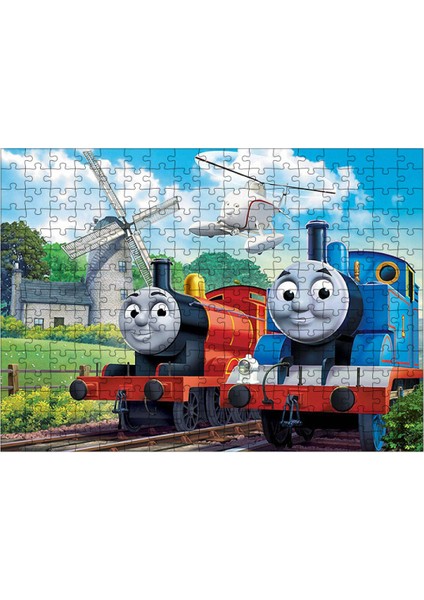 Ahşap Mdf Puzzle Yapboz Tren Thomas 255 Parça 35*50 cm