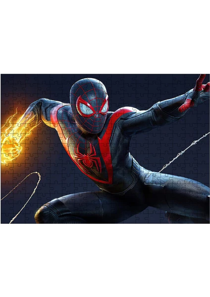 Ahşap Mdf Puzzle Yapboz Spiderman Örümcek Adam 255 Parça 35*50 cm