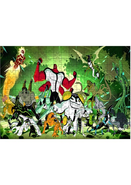 Ahşap Mdf Puzzle Yapboz Ben 10 Benten 255 Parça 35*50 cm