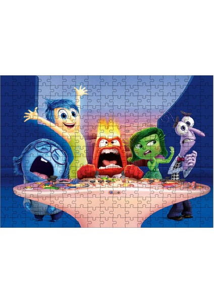 Ahşap Mdf Puzzle Yapboz Ters Yüz Çizgi Film 255 Parça 35*50 cm