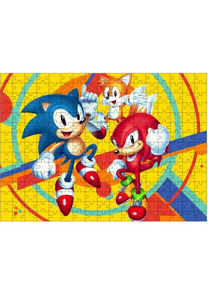 Ahşap Mdf Puzzle Yapboz Kirpi Sonic 255 Parça 35*50 cm