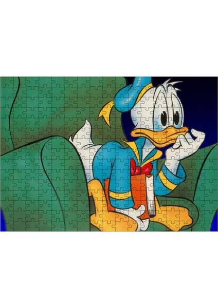 Ahşap Mdf Puzzle Yapboz Donald Duck 255 Parça 35*50 cm