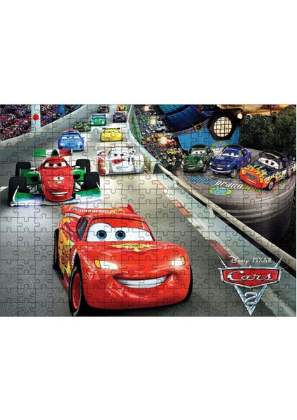 Ahşap Mdf Puzzle Yapboz Şimşek Mcqueen 255 Parça 35*50 cm