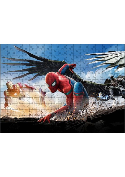 Ahşap Mdf Puzzle Yapboz Örümcek Adam 255 Parça 35*50 cm