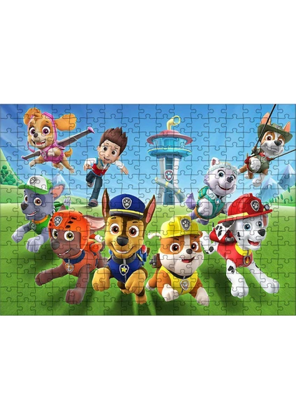 Ahşap Mdf Puzzle Yapboz Paw Patrol 255 Parça 35*50 cm