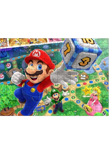 Ahşap Mdf Puzzle Yapboz Mario Bross 255 Parça 35*50 cm