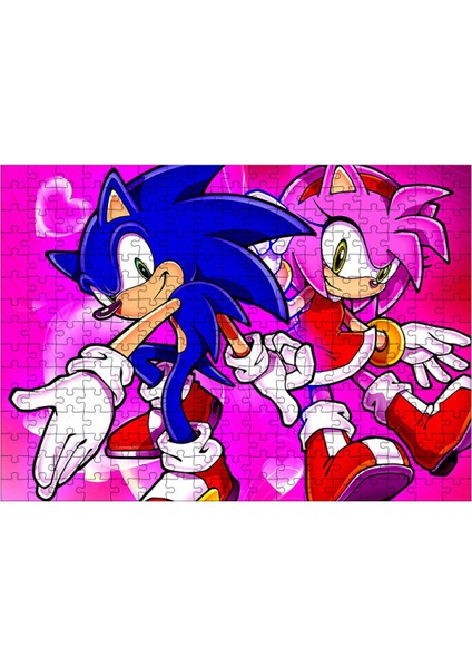 Ahşap Mdf Puzzle Yapboz Sonic 255 Parça 35*50 cm