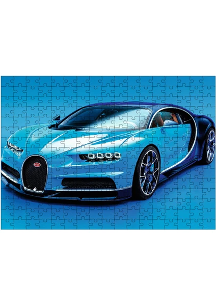 Ahşap Mdf Puzzle Yapboz Bugatti Chiron Sports 255 Parça 35*50 cm