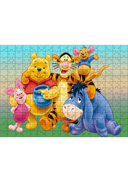 Ahşap Mdf Puzzle Yapboz Winni The Pooh 255 Parça 35*50 cm