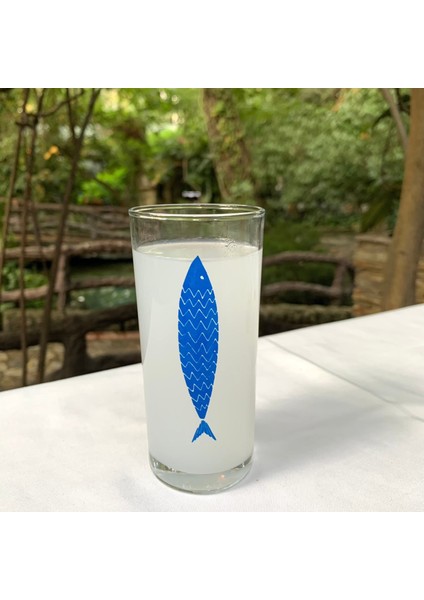 A Fish / Balık Baskılı Paşabahçe Rakı Kadehi