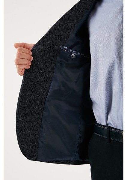 6 Drop Çift Yırtmaçlı Kırçıllı Slim Fit Blazer Erkek Ceket 6601040 fırsatları