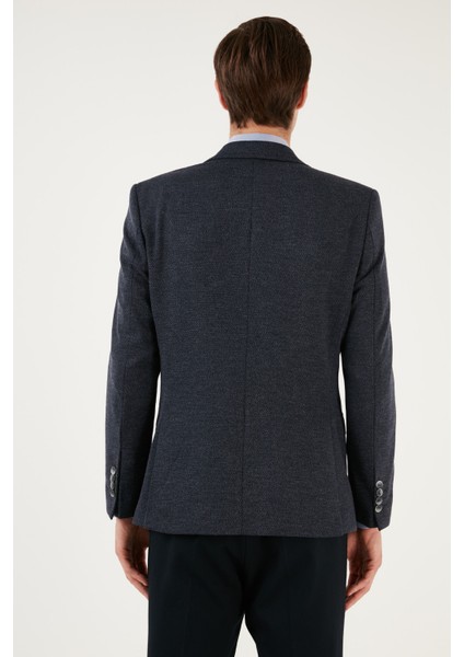 6 Drop Çift Yırtmaçlı Kırçıllı Slim Fit Blazer Erkek Ceket 6601040 indirimleri