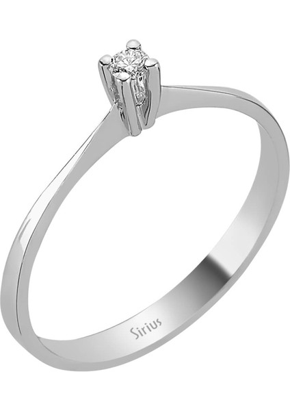 0,05 Karat Pırlanta Tektaş Yüzük