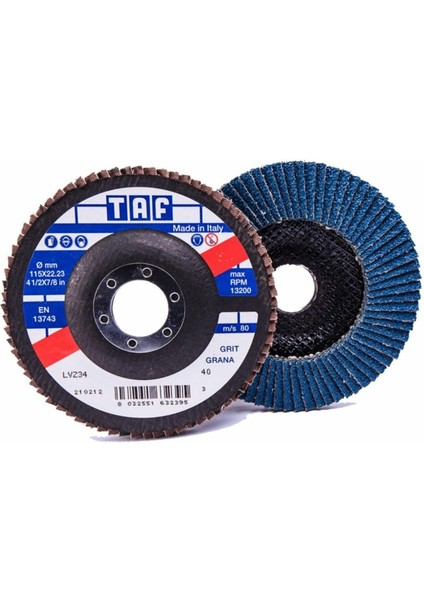 120 Kum Flap Disk Zımpara 180 mm Inox Lvz66