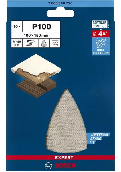 M480 100X150 mm 100 Kum Elek Telli Net Zımpara 2608900726