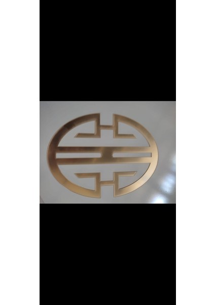 Dekoratif Hint Penceresi Aynalı Pleksi Dekoratif Oval Ahşap Çerçeve 80X60 cm