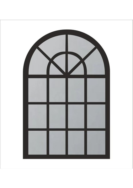 Dekoratif Hint Penceresi Aynalı Pleksi Dekoratif Oval Ahşap Çerçeve 80X60 cm fiyatları
