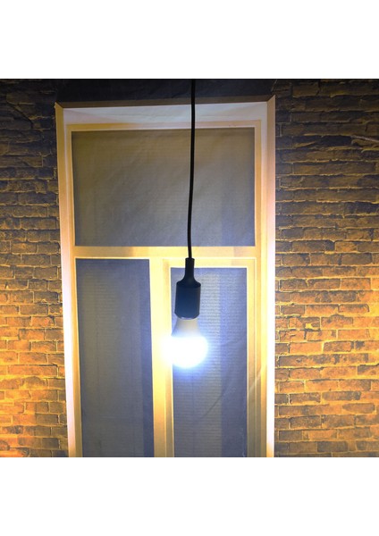 Ack Dekoratif LED Sarkıt Aparatı Siyah E27 Duy Marketekno Ampul fırsatları