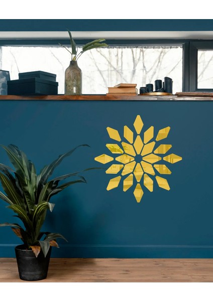 Dekoratif Hint Penceresi Aynalı Pleksi Dekoratif Oval Ahşap Çerçeve 80X60 cm