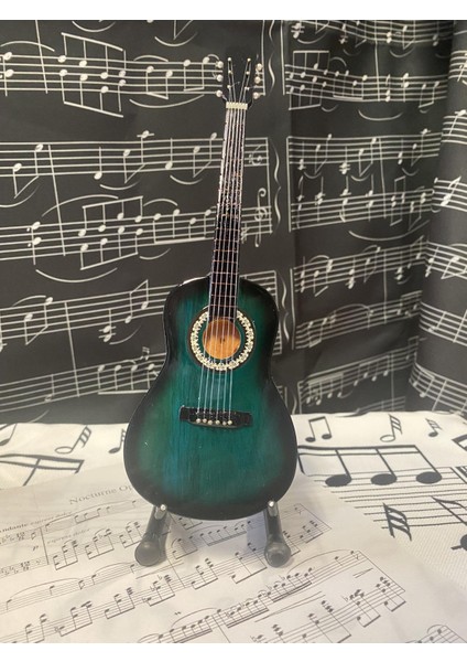 Minyatür Gitar Yeşil Klasik Gitar 25 cm Hediyelik Biblo fiyatları